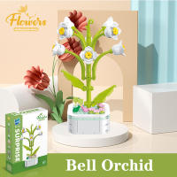Bloques de construcción de ramo en maceta, montaje de flores eternas, azafrán, lila, Gardenia, modelo de ladrillos, Juguetes Diy para niños, regalos de vacaciones - details 13