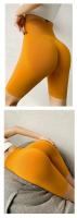 pantalones cortos de Yoga para mujer, mallas deportivas de cintura alta sin costuras, mallas deportivas de secado rápido para gimnasio y Fitness, pantalones elásticos de entrenamiento - details 11