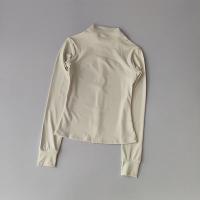Traje de Yoga de Alta Gama Collar Alto Deportivo Abrigo Largo A prueba de viento para Correr y Entrenar Camisetas y Topes de China - details 10