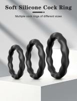 Leten 3/4 Uds anillos manga retrasar la eyaculación silicona tiempo erección duradera juguetes sexuales para hombres tienda Sexy productos para adultos - details 0