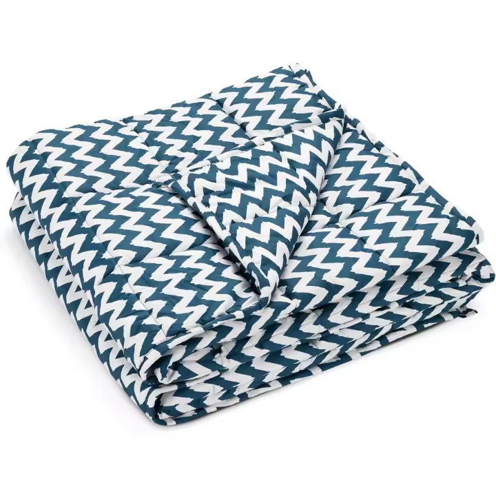 44 x 33 Manta con Peso de algodón Edredón antiestrés de 4,8 KG con Funda de Almacenamiento Colcha ponderada Relajante de - 1
