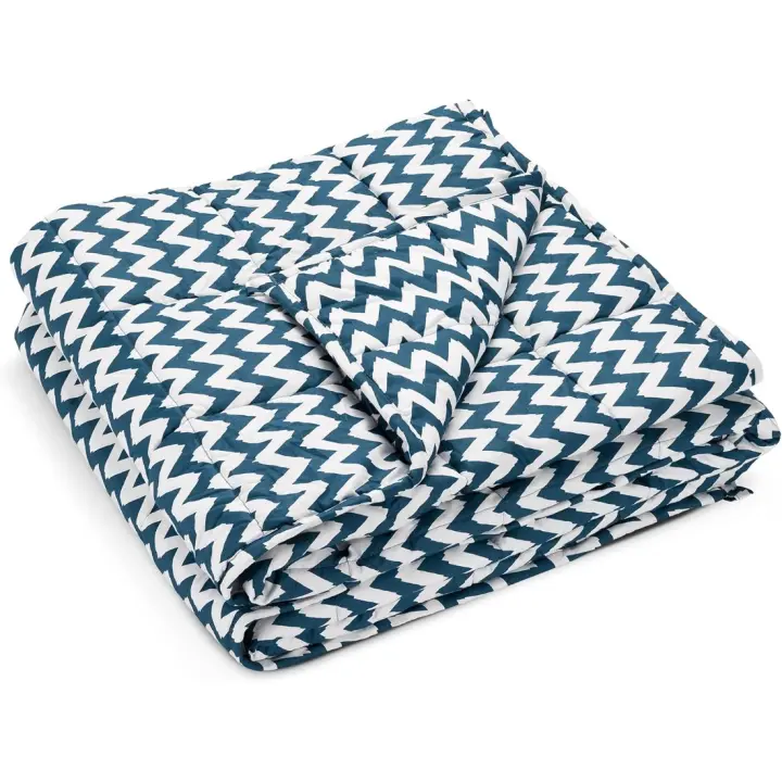 44 x 33 Manta con Peso de algodón Edredón antiestrés de 4,8 KG con Funda de Almacenamiento Colcha ponderada Relajante de - 1
