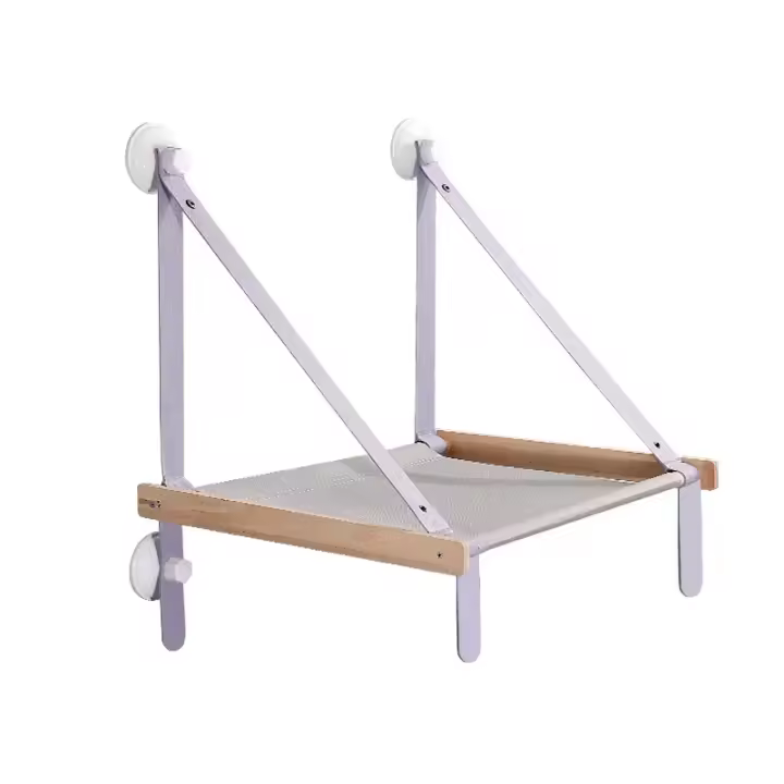 Cama colgante con ventana para gato, hamaca suave para mascotas, casa para gatitos, marco de escalada, asiento - 1