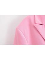 Conjunto de Traje Casual para Mujer de Cintura Alta Blazers Rectos Moda Plus Size - details 9