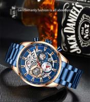 Reloj de Cuarzo de Lujo para Hombres CURREN 8391 Correa de Cuero Automático Moda Deportiva y Ocio - details 2
