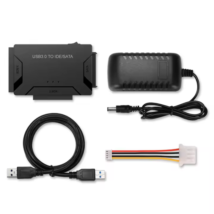 Adaptador Universal de disco duro USB 2,5, convertidor externo, 3,5, 3,0, USB 3,0, transferencia de datos a SATA, IDE, Combo (Enchufe europeo) - 1