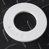 Mini placas de pesas fraccionales para entrenamiento de fuerza, accesorio de disco preciso, color blanco, 0,25Kg - details 3