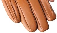 Guantes de piel de oveja para mujer, manoplas cortas de terciopelo fino para pantalla táctil, de cuero, de buena calidad, para invierno, 2226 - details 89