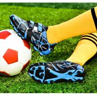 Botas de fútbol profesionales TF/FG para niños, zapatos de fútbol rápidos antideslizantes para interiores, botines de fútbol ultraligeros para niños - details 13