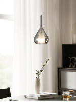 TOMAXIN-araña de cristal de doble capa, posmoderno, simple, cónico, 20 cm, decoración interior para el hogar, restaurante, cabecera, dormitorio - details 5