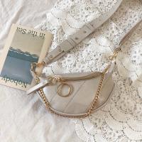 Bolso Cruzado de Cuero Falsio Elegante Correa de Cadena Chic, Diseño Sólido, Cierre de Cremallera, Perfecto para Uso Diario, Viajes y Actividades al Aire Libre - details 24
