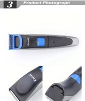 Kemei-cortadora de pelo inalámbrica para hombre, Kit de aseo profesional, eléctrico, recargable, 0,4-8,5mm, 19 longitudes ajustables - details 2