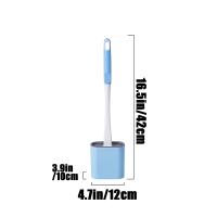 Cepillo De Limpieza De Inodoro De Silicona Con Soporte Cabeza Plana Y Pincel Suave Flexible Para Baño Y Cocina Accesorios Ecológicos Para El Hogar - details 9