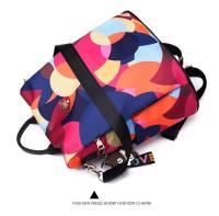 Mochila antirrobo, mujeres, ocio al aire libre, bolsa de viaje, impresión, mochila escolar de tela Oxford, mochila de moda, enviar colgante - details 3
