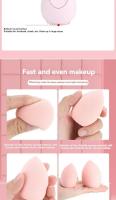Juego de 4 esponjas de maquillaje en forma de huevo, ultrasuaves y absorbentes, para uso seco y húmedo, no absorben la caca, paquete Ca - details 8