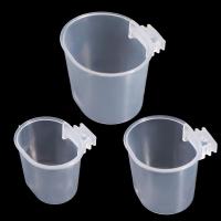 Práctica taza transparente para alimentación de pájaros, cuencos de agua colgantes de plástico para loros, bebedero para pájaros, contenedor de comida para pájaros, jaula para pájaros - details 7