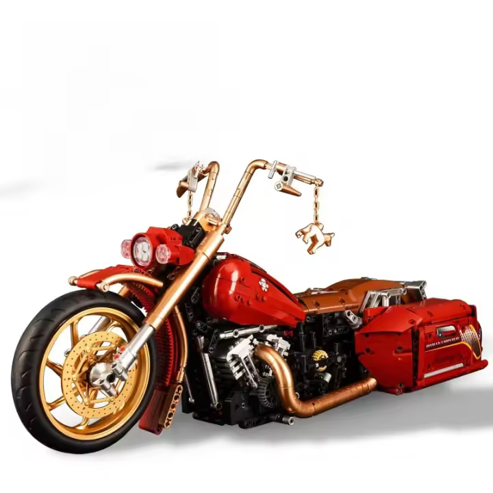 Kit de bloques de construcción de motocicletas, juguetes de construcción de modelos de motocicletas a escala 1:5 para niños y niñas de 8 años en adelante, regalo de coche coleccionable para niños y adultos (2111 piezas) - 1