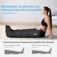 Compresión de aire recargable portátil de recuperación Set Pie Pierna Botas de Masaje para los hombres del pie y la pantorrilla con el calor - details 3