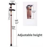 Bastón de senderismo plegable y liviano con punta de goma, altura ajustable y agarre antideslizante para caminatas y mochilas - details 2