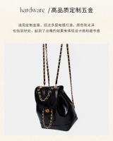 Mochila para mujer versión coreana de Xiaoxiangfeng, mochila de cadena, Mochila para mujer, bolsa pequeña de cuero encerado - details 5