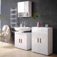 Armario de baño Mediano Irma, Blanco Alto Brillo, 60 x 81 cm - details 1