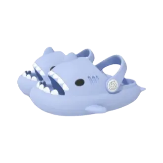 Gran oferta de zapatos con tira de tiburón para niños y niñas, lindas sandalias antideslizantes con diseños animados para niños. - 1