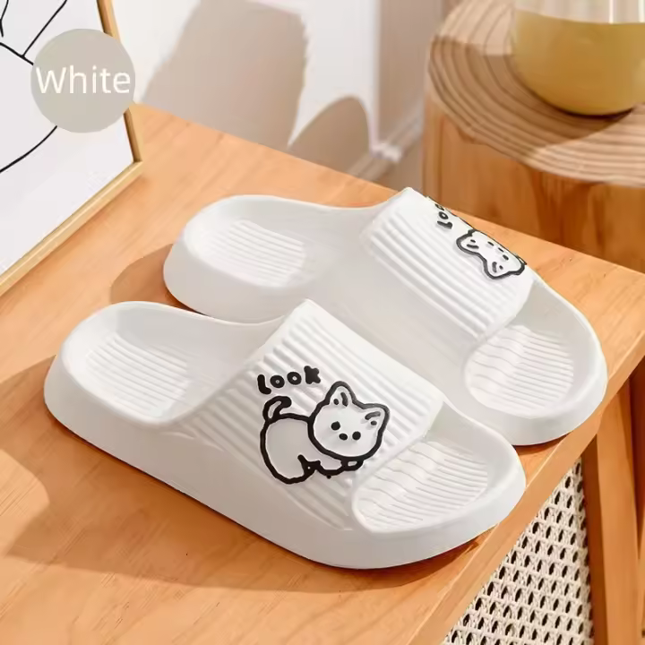 Zapatillas de verano antideslizantes Plataforma de baño con dibujo de oso - 1