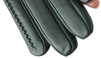 Guantes de piel de oveja para mujer, manoplas cortas de terciopelo fino para pantalla táctil, de cuero, de buena calidad, para invierno, 2226 - details 215