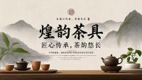 Huangyun Ru Kiln Flower - Juego de té personal de cerámica para el hogar, taza individual azul y blanca - details 0