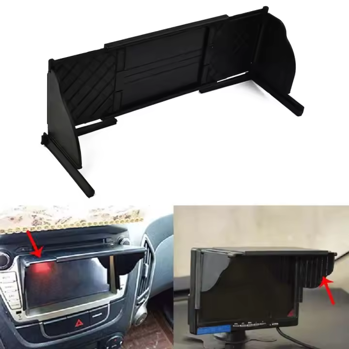Capucha antideslumbrante para navegador de 8 pulgadas, visera solar GPS, cubierta de pantalla, accesorios interiores de coche - 1