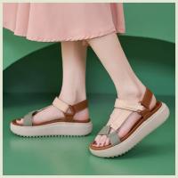Sandalias Deportivas Para Mujer, Plataforma De Retales, Zapatos Con Elevador De Banda Estrecha, Soporte De Arco De Velcro Ajustable, Senderismo Al Aire Libre 41 - details 9