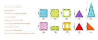 SucceBuy 32 PCS Bloques de construcción magnéticos, juego de construcción STEM para niños, azulejos magnéticos con bolsa de almacenamiento - details 6
