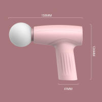 Mini pistola de masaje muscular, masajeador de mano de tejido profundo, pistola de terapia de Fascia - details 3