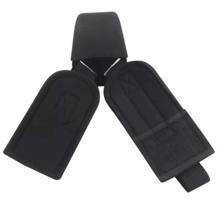 Correas de elevación tipo gancho para tirar, gancho de agarre para levantamiento de pesas antideslizante ajustable, protector de muñeca de potencia auxiliar estable, 1 par - 1