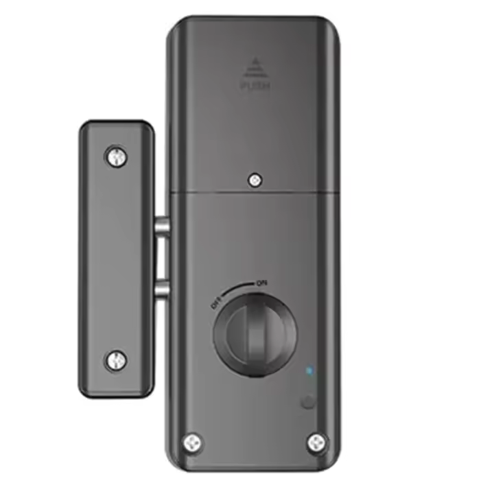 Cerradura inteligente con tarjeta IC para puerta de madera, cerrojo electrónico con Bluetooth, sin taladro, instalación oculta en interiores, aplicación Tuya - 1