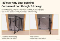 PANGDUBE-Puerta de seguridad para bebés, Protector de puerta para escaleras, balcón y niños, tope para puerta de seguridad para cachorros y Mascotas - details 6