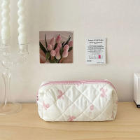Bolsa de Maquillaje de Algodón para Acolchado Organizador de Cosméticos con Crema - details 7
