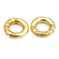 Anillo de Cierre Redondo de Brasso Dorado Mate Joyería de Alta Calidad - details 35