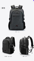 Nueva mochila, mochila informal de gran capacidad para hombres, bolsa multifuncional para ordenador de viaje de negocios, mochila para estudiantes de secundaria y secundaria - details 22