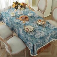 Mantel Vintage Floral con Estampado Decoración de Mesa Campestre para Comedor y Centro de Salón - details 2