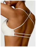 Sujetador de mujer con correa cruzada sujetador de yoga transpirable entrenamiento sexy espalda hermosa top de fitness - details 15