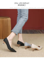 Tacones altos de verano para mujer 2025, nuevos, puntiagudos, cómodos, tacón delgado, temperamento, cuero suave, cómodos, versátiles, boca poco profunda, solo zapatos para mujer. - details 11