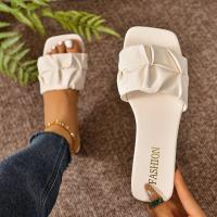 Sandalias de Verano de Estilo Coreano para Mujeres Zapatos de Pie Planos con Cabeza Cuadrada - details 3