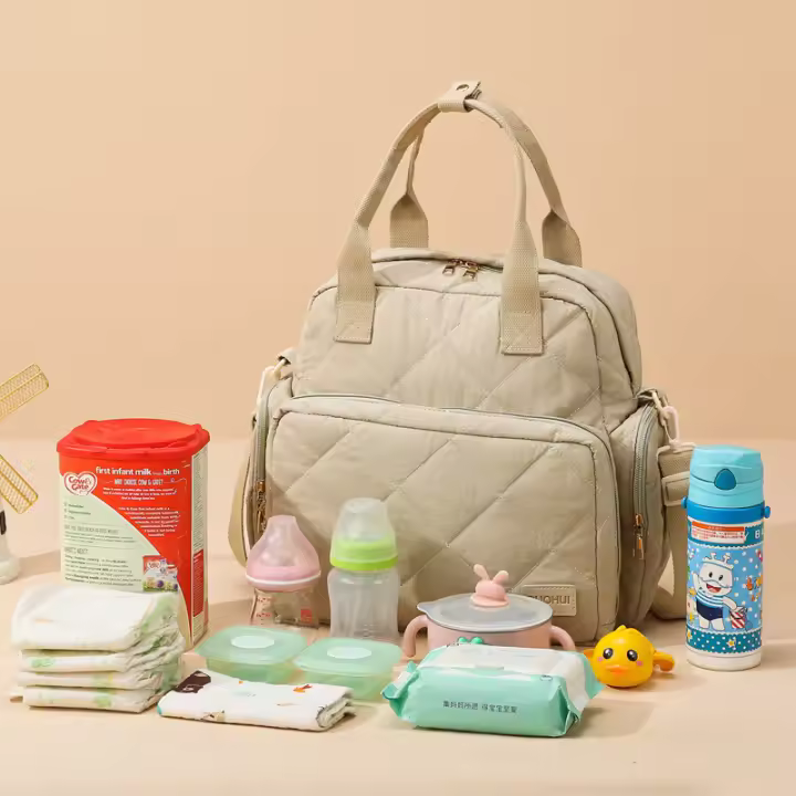 Mochila Madre Multifuncional Impermeable Bolso Organizador con Compartimentos para Pañales y Accesorios Ideal para Viajes, Citas o Paseos Diarios - 1