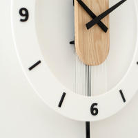Reloj de Pared de Madera, Moderno, Silencioso, Decoración Grande para Cocina, Hogar, Sala de Estar y Dormitorio - details 3