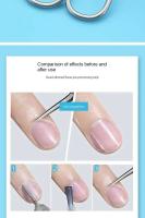 Tijeras Profesionales de Acero Inoxidable para Manicura Punta Curvada para Crecimiento de Cutículas - details 1