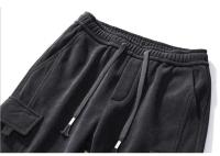 Primavera otoño nuevo estilo cintura elástica pantalones casuales para hombres estiramiento recto cordón Harem correr deportes pantalones largos hombre - details 1