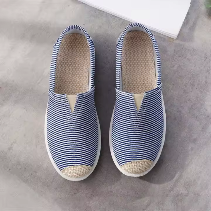 2025 zapatos de verano para mujer, zapatos planos transpirables de malla, zapatillas ligeras cómodas para mujer, calcetines, mocasines sin cordones para mujer - 1