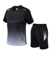Traje deportivo de ocio de secado rápido para hombre, ropa de fitness transpirable suelta, ropa de entrenamiento de verano - details 6