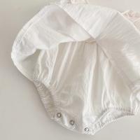 Pelele de algodón para niña, recién nacida, vestido de cebo blanco, ropa de primavera y verano - details 7